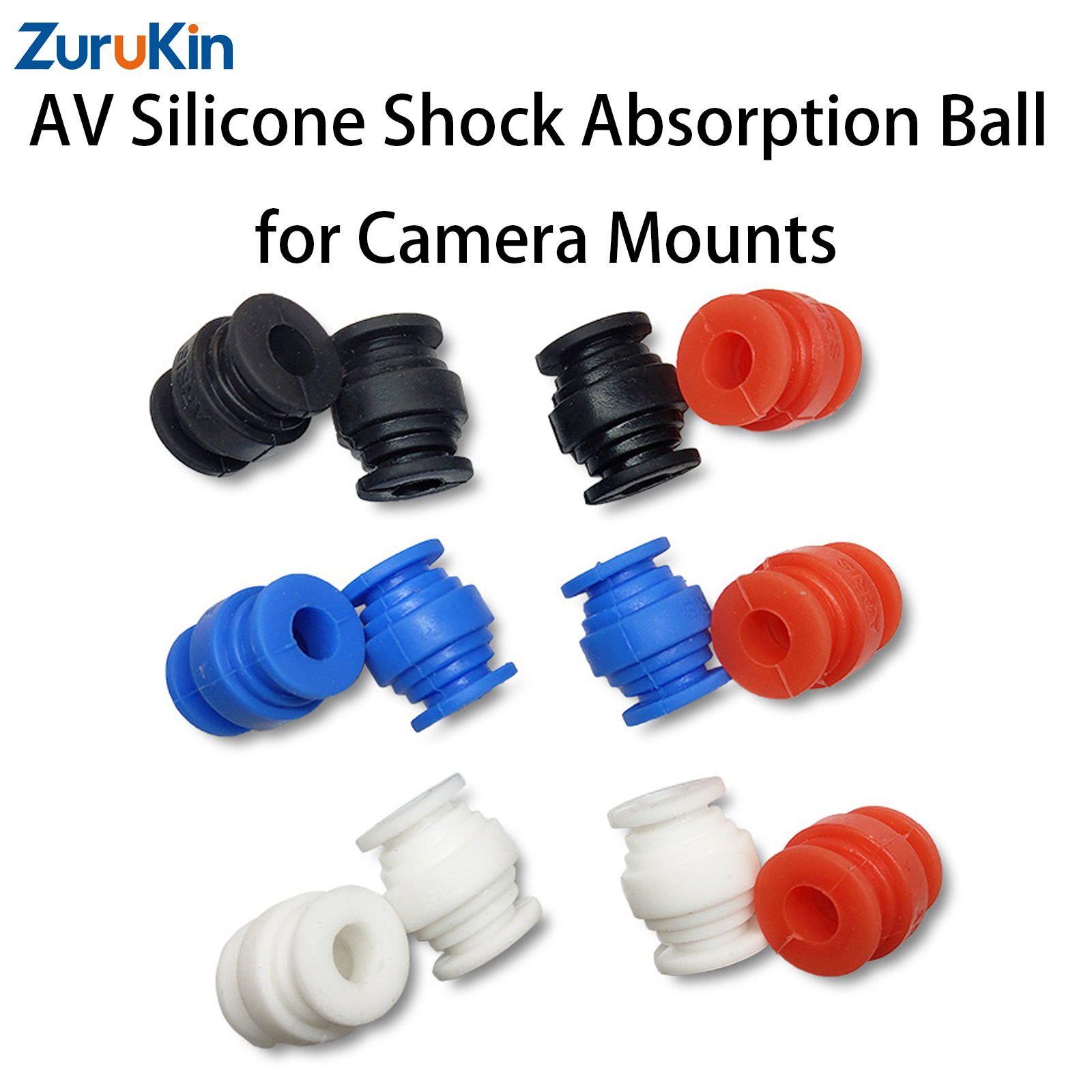 Drone Gimbal Mount - 12pcs AV Silicone Shock Absorption Rubber