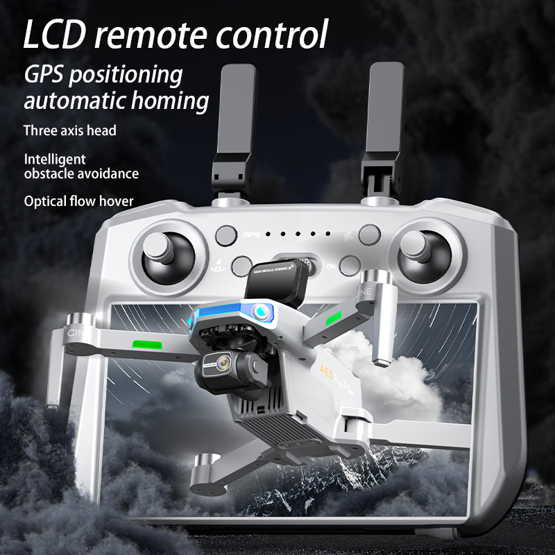 AE3 PRO Max NEW LCD SC GPS Dro - Drone Gimbal 3 Axis 评论和价格
